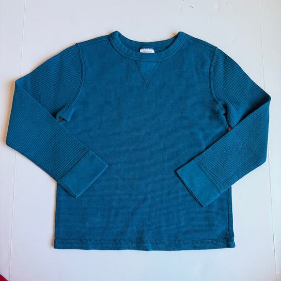 Hanna Andersson Blue Thermal Crew Top 120cm 6/7 - Picture 2 of 7